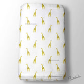 Baby Print White Yellow Giraffe Digital Print